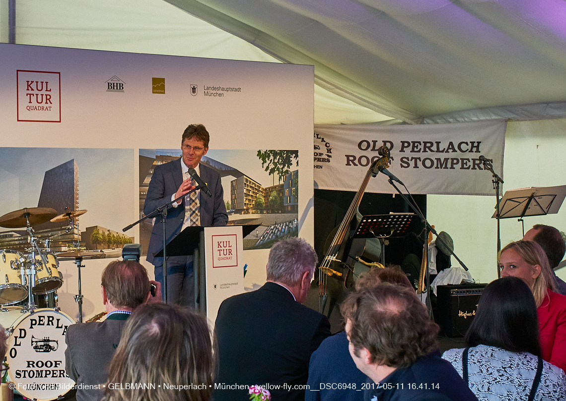 11. Mai 2017 - Grundsteinlegung für die LOGE und dem Kulturquadrat in Neuperlach